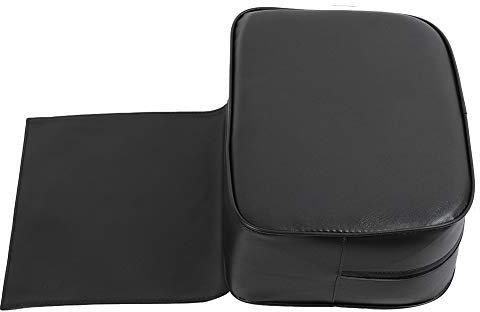 Asixxsix Coussin de Siège Rehausseur de Salon pour la Coupe de Cheveux d'enfant, Siège Rehausseur de Salon de Coiffure en Cuir PU Coussin Doux Imperméable pour Chaise de Coiffure (Noir)