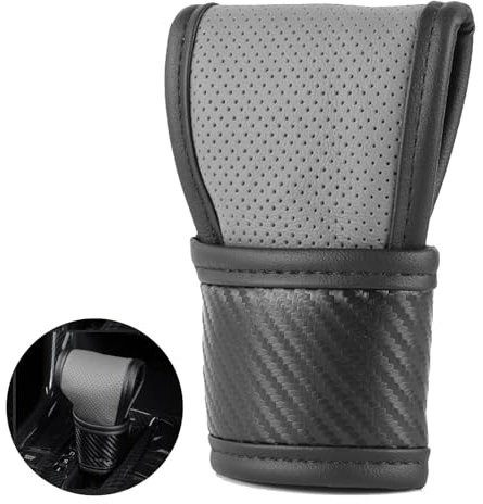 Cubierta de la Perilla de Cambio de Marchas del Coche Cubierta de la Perilla de Cambio de Marchas Cubierta de la Palanca Adecuado Funda Protectora Universal para Coche, SUV, Camiones(Gris)