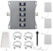 KKBSTR Amplificador 4G Amplificador Cobertura Movil, 5 Bandas 800/900/1800/2100/2600MHz, Tres Antenas Interiores