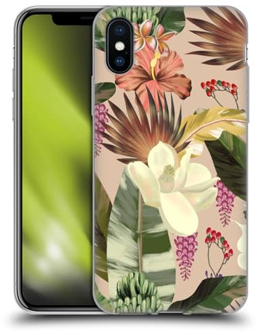 Head Case Designs Offizielle Anis Illustration Neue Tropen Grafiken Gel Handyhülle Hülle [Militärischer Schutzgrad] Kompatibel mit Apple iPhone X/iPhone XS