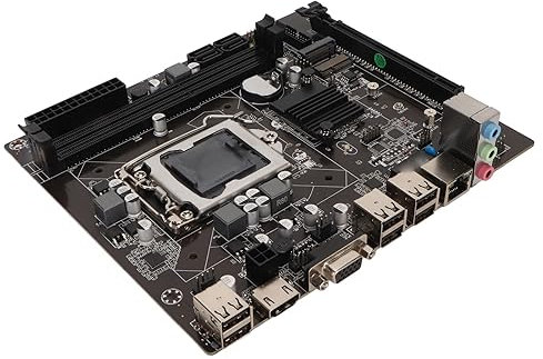 Diyeeni LGA 1155 Motherboard, ITX Gaming PC Motherboard for Desktop, with M.2 VGA HD Output Dual Channel DDR3 6 USB2.0 PCIE X16, Motherboard for Computer PC