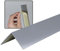 Dalsys 150cm Profilé d'angle autocollant en PVC 30mm x 30mm gris, protection élevée