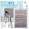 SISILILY Individual Eyelashes Kit- Eyelash Extension with Bond and Seal-320 Lash Clusters DIY False Eyelashes Mega Cluster Lashes with Eyelash Glue Lash Remover and Lash Tweezers C D Curl-30D+40D