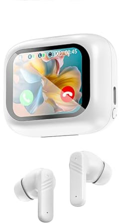 Xmenha Wireless Active Noise Cancelling Earbuds Anc With Smart Touch Screen Transparency Mode Blue Tooth Ear Buds Noise Cancelling Earphones Bluetooth Earbuds Active Noise Canceling Ear Buds