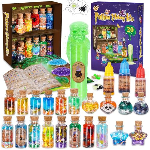 iKidiki Spielzeug ab 6 7 8 9 Jahre Mädchen, Magic Zaubertrank Set Bastelset Kinder ab 6-9 Jahre Kreatives Geschenke für Mädchen Basteln 6 7 8 Jahre Halloween Geschenkideen