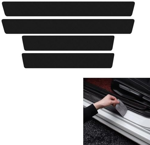 4er-Pack Auto Einstiegsleisten Schutz, Ladekantenschutz Starke Haftung Kratz- und Abriebfest für Schwellerschutz an Allen Fahrzeugen