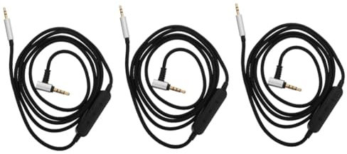 DOITOOL Lot De 3 Câbles De Casque Pratiques En Cuivre Pour Écouteurs Câble Audio Pour Remplacer Le Câble Cassé Isolation Phonique Présente