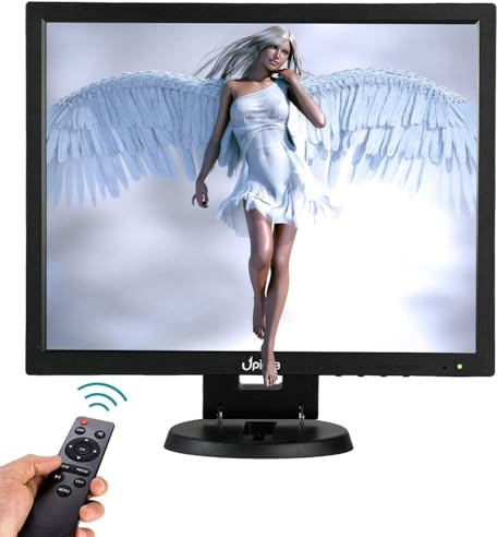 Upinva 14 Pouces L'affichage Écran de Surveillance Prend en Charge HDMI AV BNC VGA Interface d'entrée USB Affichage de la caméra Haut-Parleur intégré résolution de 1024 x 768