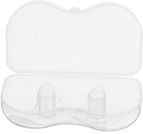FOMIYES Stillen Zubehör Aus Silikon Transparente Dreieckige Brustwarzenabdeckung Stillschilde Zum Stillen Mit Aufbewahrungs Und Tragetasche Für Neugeborene