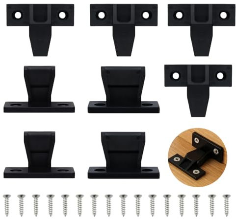 JEYORZY 4 Paire AS Ferrure à Enfiler Plaques de Partie et Cadre Support de Panneau Connecteur Raccords Suspendus, Charnière Connecteur de Panneau, Planche de Meuble, Armoire, Placard