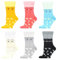WeciBor Damen Lustige Bunte Socken, 6 Paar Mehrfarbig Katzen, Größe 39-42