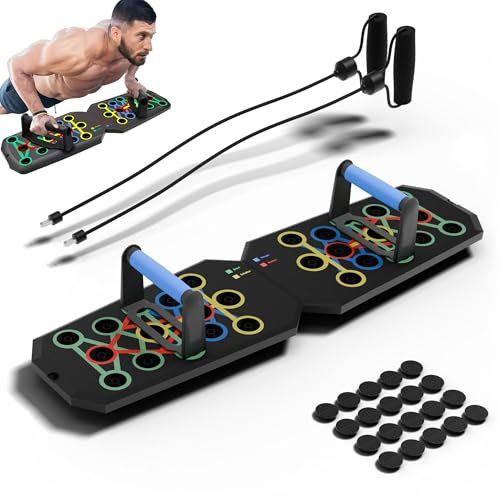 Push Up Board Liegestütze Brett Für Sport Und Fitness - Multifunktionales Push-Up Board Für Effektives Muskeltraining Zuhause Und Im Studio - Sportzubehör Fitness Männer, Sportboard Homeworkout Set
