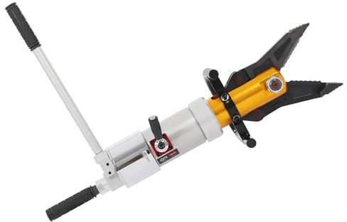 Pince d'étirement hydraulique, pince d'étirement hydraulique avec boîte en bois, force de cisaillement 18 T, force d'écartement 5,5 T, cisaille d'étirement hydraulique portable rotative à 360 °