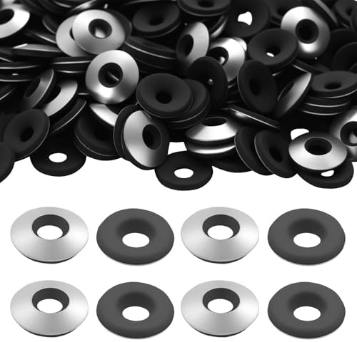 200 PcsArandelas de Goma M6,3x16 mm, Arandelas Metalicas, Arandelas de Sellado EPDM, Juntas de Goma de Acero Inoxidable para Tornillos