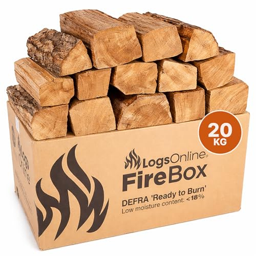 20kg Oak Kiln Dried Logs for Wood Burner, Log Burner & Stove - Firewood | DEFRA Ready to Burn certified, under 20% moisture. For fireplaces, fire pits, chimineas & pizza ovens. Long burning.
