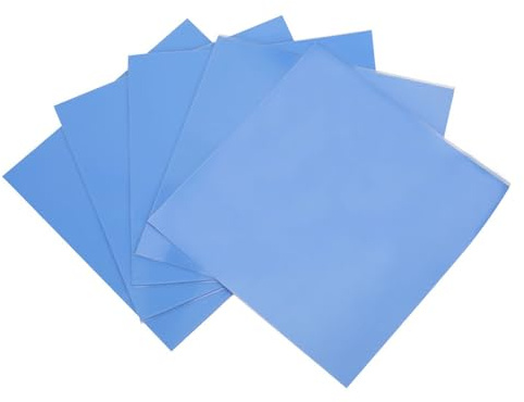 ZLXCAOB 5 pièces tampon de conductivité thermique en Silicone CPU GPU feuille de conduction thermique 100x100x0.5mm 1.5W/m-k