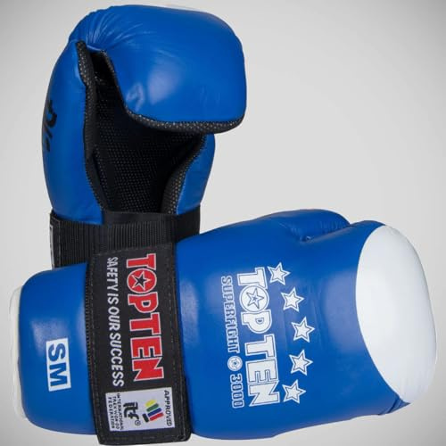 Top Ten Open Hand Superfight ITF Gloves Blue