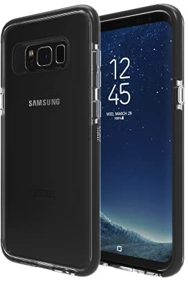 GEAR4 Piccadilly Clear Case with Advanced Impact Protection by D3O, Compatible with Samsung Galaxy S8+ – Black