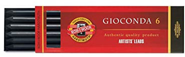 SG Education K486502B Koh Giaconda Graphite Leads Pencil, 2B (Pack of 6)