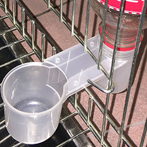 Gemini _ Mall Distributeur d'eau/Abreuvoir en plastique avec bol pour oiseau