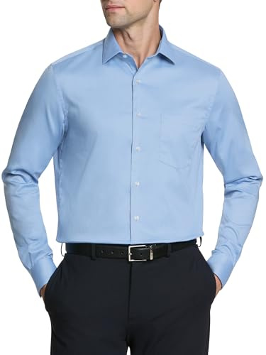 Van Heusen Men's Flex Collar Stretch Long Sleeve Dress Shirt
