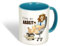 maskotti Keramik Tasse - Kaffeebecher Becher, Motiv:König der Arbeit
