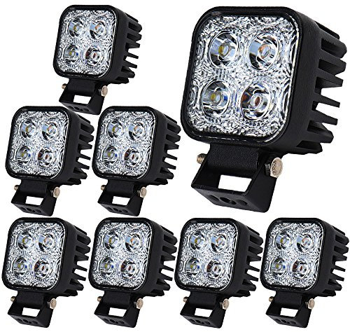 Greenmigo ALPHA DIMA 8X 12W LED Arbeitsscheinwerfer IP67 Offroad Lampe Scheinwerfer LED Arbeitslicht 12V 24V Zusatzscheinwerfer Rückfahrscheinwerfer