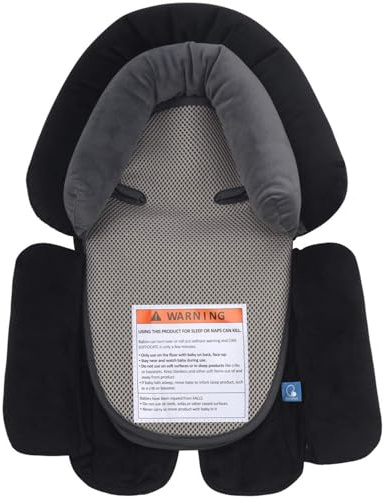 COOLBEBE Upgraded 3-in-1 Babybody Support for Newborn Infant Toddler - Extra Soft Car Seat Insert Cushion Pad, Perfect for Carseats, Strollers, Swings, Black