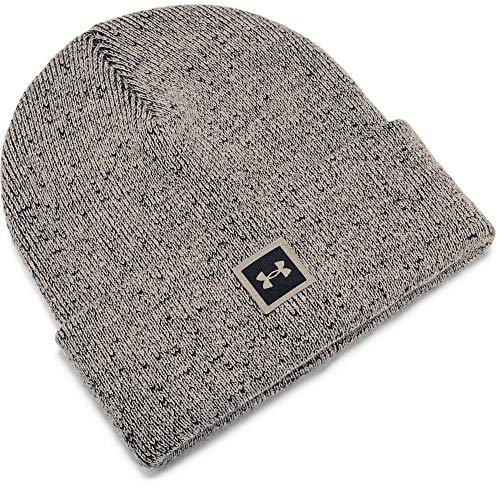 Under Armour Halftime Knit Running Beanie Grauschwarz, One Size Herren