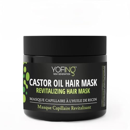 Rizinusöl Maske Mit Biotin & Totes Meer Mineralien Zur Stärkung Fördern Das Haarwachstum und Anti Haarausfall