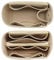 3-in-1 Filz-Geldbörsen-Organizer, Tasche in Tasche mit Flaschenhalter, A-beige, Large