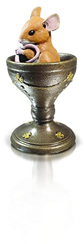 Richard Cooper Studio Souris en bronze coulé à froid dans un coquetier – Peint à la main par Michael Simpson