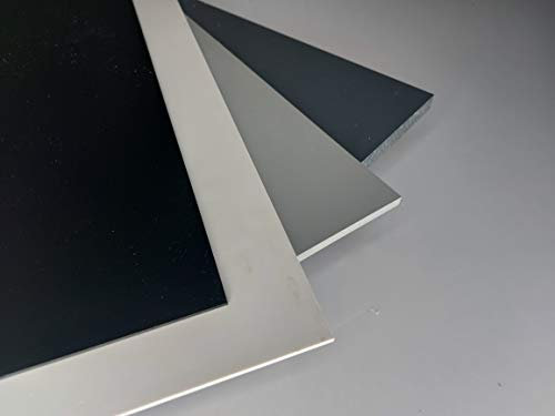 Platte aus Hart PVC, 1000 x 495 x 1 mm grau PVC Zuschnitt RAL 7011 alt-intech®