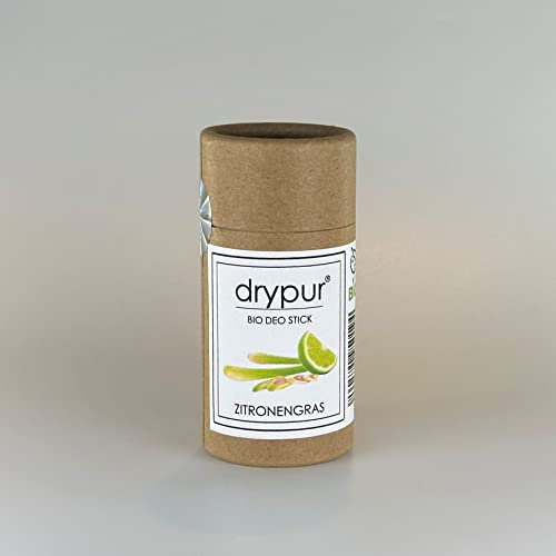 drypur • BIO DEO STICK • ZITRONENGRAS • 100% Naturkosmetik • ohne Aluminium Alkohol oder künstliche Zusätze • Deodorant im Deo Stick • vegan