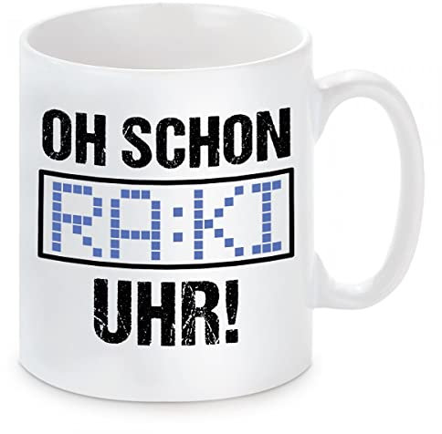 Tasse mit Motiv - OH! SCHON RAKI UHR