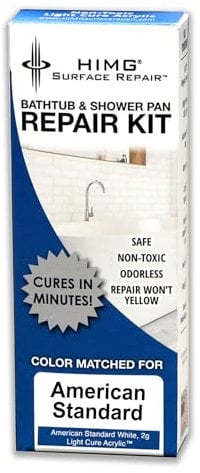 HIMG Reparatur-Set für Badewanne und Dusche, kompatible Farbe: American Standard White