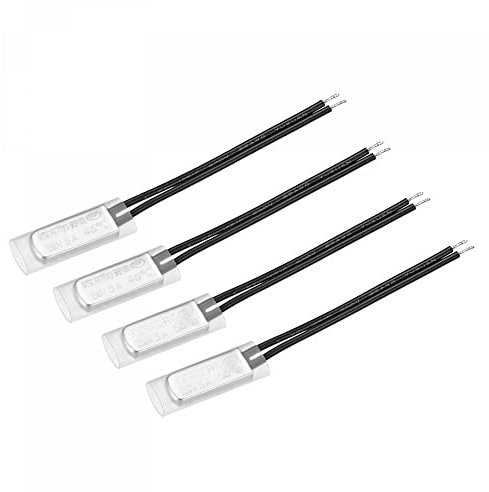 sourcing map KSD9700 Thermal Switch Thermostat Normally Open 45°C and 50°C N.O Temperature Control 2 Set