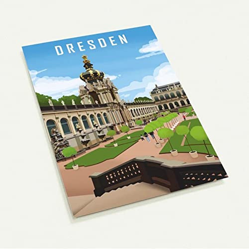 BLN PRINT Postkarte (10er Pack): Dresden
