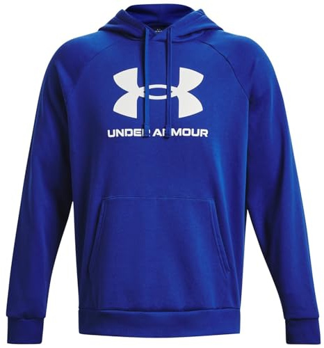 Under Armour UA Rival Fleece Logo HD, Blu, SM