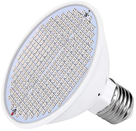 Yoiimiya E27 300 LáMpara de Cultivo de Plantas Led de Espectro Completo Bombillas de Luz de Crecimiento LáMpara Phyto de Flores de PláNtula para Plantas HidropóNicas de Interior