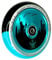Blunt Hollow Core Stunt-Scooter Wheel Park I Trick I Tret I Roller I Ersatz I Rad I Rolle IAluminiumI Abec 9 Kugellager I Freestyle I+Fantic26 Sticker (Türkis/Schwarz (Jon Reyes Signature), 120mm)