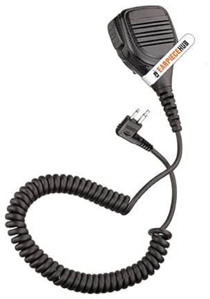 PRO HD LARGE KEVLAR Microphone Shoulder Speaker Mic SPEAKER Compatible with MOTOROLA 2 PIN RADIO DP1400 GP300 CP040 CP110 CP200 Walkie Talkie