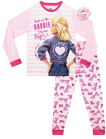 Barbie Pyjama | Filles Vêtements de Nuit | Ensemble Pyjama Enfant et Scrunchie | Official Merchandise