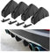 JNNJ 4 Stück Auto Heckstoßstange Spoiler, Auto Heckstoßstange Spoiler Diffusor, Haifischflosse Schützen Abdeckung Anti-Crash Stoßstange Chassis Dekoration(Schwarz)