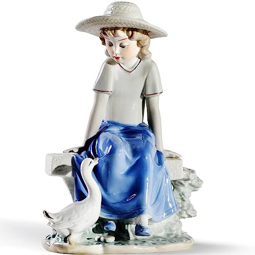 Porzellanfigur, bester Freund, Kindheitserinnerung, Statue und Skulptur, Heimdekoration, handgefertigtes Geschenk.