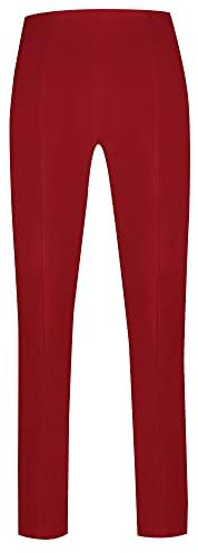 Robell Style Marie- Kurzgröße - Stoffhose Damen high Waist - Damenhose Power Stretch - Bengaline Stoff Hose mit Schlitz am Saum - Bitte eine Größe Kleiner bestellen