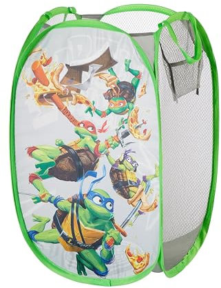 Teenage Mutant Ninja Turtles: Mutant Mayhem Pop-Up-Korb mit robusten Griffen, Kinder-Wäsche- und Raumaufbewahrung, Organizer, 53,3 cm H x 34,9 cm B x 34,9 cm L