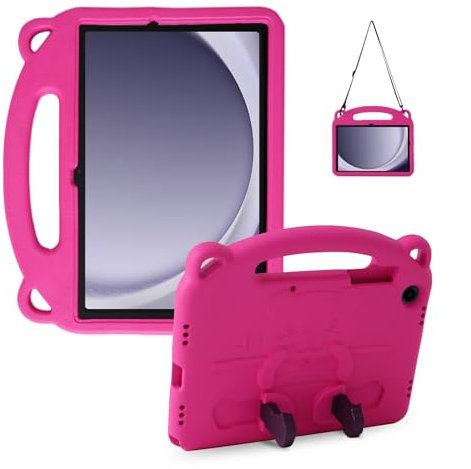 KINGSKEEN Funda para Samsung Galaxy Tab A9+/A9 Plus de 11 Pulgadas 2023 (SM-X210/X216/X218), Resistente a Los Golpes, Ligera, para Niños, Con Correa