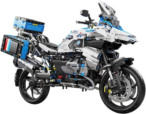 Pasyru Technik Motorrad R 1250 GS, 2369 Teile 1:5 Technik Rennen Motorcycle Bausatz, Supermotorrad Modell Bauset, Technik Motorrad Modell Bausatz TGL T4022
