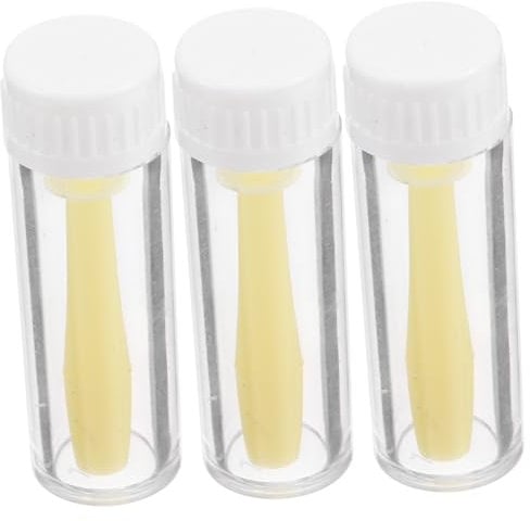 PartyKindom Convenient Contacts Lens Remover Kit 3 Small Rgp Lens Sticks Made of Silicone for Lens Removal